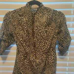 Leopard print maternity top!